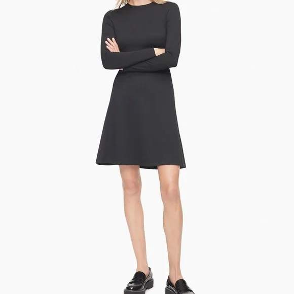 Calvin Klein | Dresses | Calvin Klein Milano Jersey Aline Dress Black New  With Tags Size 42 L | Poshmark